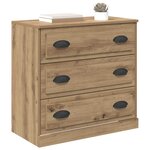 vidaXL Buffet Chêne artisanal 70 x 35 5 x 67 5 cm Bois d'ingénierie