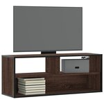 vidaXL Meuble TV chêne marron 100x31x39 5cm bois d'ingénierie et métal