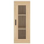 vidaXL Buffet haut Chêne sonoma 34 5x34x180 cm Bois d'ingénierie