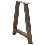 vidaXL Pieds de table à manger en forme de A  2 pièces  80 x (72-73) cm  acier