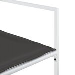 vidaXL Ensemble à manger de jardin avec coussins 7 Pièces blanc textilène