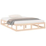 vidaXL Cadre de lit sans matelas 140x200 cm bois massif