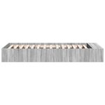 vidaXL Cadre de lit sonoma gris 75x190 cm bois d'ingénierie