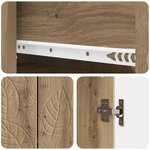 vidaXL Buffet Chêne artisanal 89 x 34 5 x 60 cm Bois d'ingénierie
