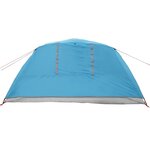 vidaXL Tente de camping de cabine 4 personnes bleu imperméable