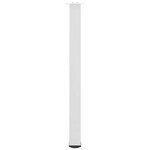 vidaXL Pieds de table de bar 4 pièces Blanc 90-92 cm Acier