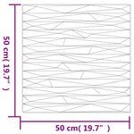 vidaXL Panneaux muraux 48 Pièces noir 50x50 cm XPS 12 m² pierre