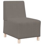 vidaXL Unité de Sofa Modulaire Sans Accoudoirs 3 Pièces Gris clair