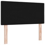 Tête de lit vidaXL capitonnée noire 80 cm en velours