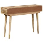 vidaXL Table console 110x30x75 cm bois de manguier massif