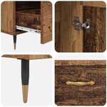 vidaXL Haut Armoire Bois Ancien 69 5 x 31 x 115 cm Bois d'ingénierie