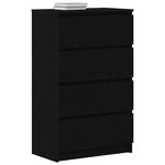 vidaXL Buffet chêne noir 60x35x98 5 cm bois d'ingénierie