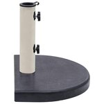 vidaXL Socle de parasol Noir 40x28x4 cm Granite