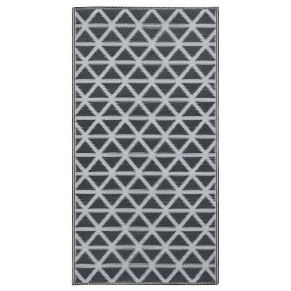 vidaXL Tapis d'extérieur ARAKIL noir 120x180 cm PP