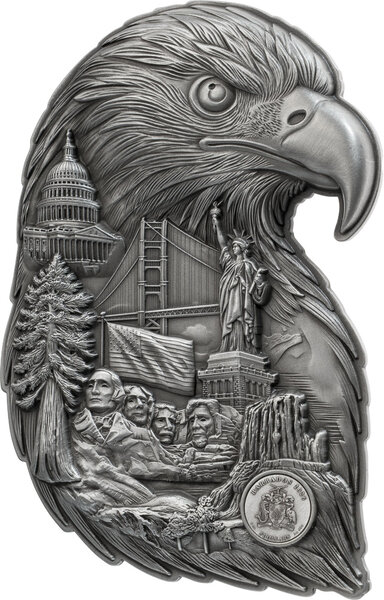 Monnaie EAGLE COLLAGE Soul of a Nation 1/2 Oz Argent 5$ Barbados 2026 (PRÉCOMMANDE)