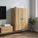 vidaXL Armoire Murale 66 x 34 5 x 90 cm Bois d'ingénierie
