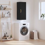 vidaXL Armoire murale noir 34 5x34x90 cm