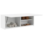 vidaXL Armoire murale de bain blanc 80x25x30 cm bois d'ingénierie