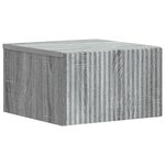 vidaXL Cabinet de chevet mural 2 Pièces Sonoma gris 33 x 34 5 x 20 cm