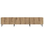 vidaXL Meuble TV 147 x 34 5 x 32 cm Chêne artisanal Bois d'ingénierie