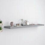 vidaXL Étagère murale flottante gris 120x23 5x3 8 cm MDF