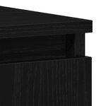 vidaXL Meuble Sous Lavabo Chêne Noir 58x33x60 cm Bois d'Ingénierie
