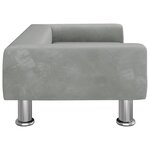 vidaXL Canapé pour enfants gris clair 70x45x26 5 cm velours