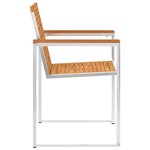 vidaXL Chaises de jardin lot de 6 avec coussins Bois d'acacia solide