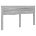 vidaXL Lit de Rangement Gris Sonoma 200 x 200 cm Bois d'ingénierie