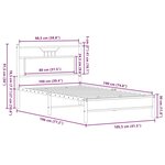vidaXL Cadre de lit sans matelas chêne sonoma 100x190 cm