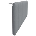 vidaXL Coussin de tête de lit Hanko gris clair 160 cm tissu