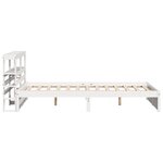vidaXL Cadre de lit avec tête de lit sans matelas blanc 120x200 cm