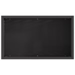 Foyer Rectangulaire vidaXL Noir 50x30x40 cm Acier
