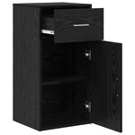vidaXL Cabinet de Rangement en Chêne Noir Chêne Noir
