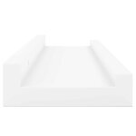 vidaXL Étagères à rebord pour cadre photo 2 Pièces Blanc 40x9x3 cm MDF