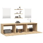 vidaXL Ensemble de meubles salle de bain 6 Pièces chêne bois d'ingénierie