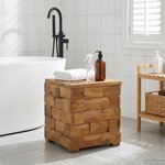 vidaXL Tabouret de Rangement Marron 40 x 40 x 45 cm