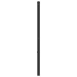vidaXL Tête de lit métal noir 200 cm