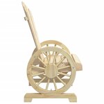 vidaXL Salon de jardin 3 Pièces bois de sapin massif