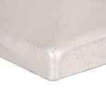 vidaXL Bouchons de poteau de clôture 6 Pièces Métal galvanisé 91x91 mm