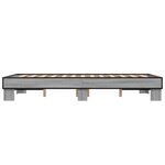 vidaXL Cadre de lit sonoma gris 140x200 cm bois d'ingénierie et métal