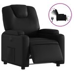 vidaXL Fauteuil inclinable électrique Noir Similicuir