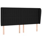 vidaXL Sommier à lattes de lit avec matelas Noir 160x200 cm Tissu
