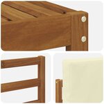 vidaXL Ensemble de canapés d'extérieur 8 pc Naturel et Crème