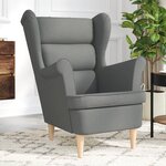 vidaXL Fauteuil gris foncé 74x84x100 cm tissu