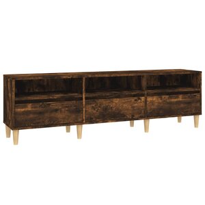 vidaXL Meuble TV chêne fumé 150x30x44 5 cm bois d'ingénierie
