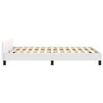 vidaXL Cadre de lit sans matelas blanc 120x190 cm similicuir
