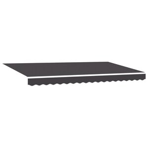 vidaXL Tissu de remplacement pour store pour cadre de 4x2 m Anthracite