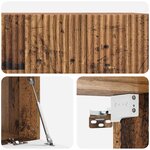 vidaXL Meuble TV mural Bois ancien 78 5 x 41 x 30 cm Bois d'ingénierie