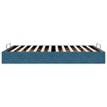 vidaXL Cadre de lit ottoman sans matelas bleu foncé 140x190 cm velours